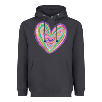 Smoke valentine's day colorful heart Heavyweight Hoodie - MaliasSmallBusiness
