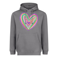 Storm valentine's day colorful heart Heavyweight Hoodie - MaliasSmallBusiness