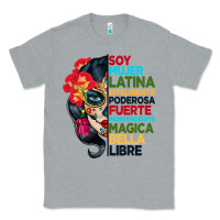 Heather Grey sugar skull women hispanic heritage month Classic Tee - BundleAndBundleShop
