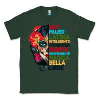 Sports Green sugar skull women hispanic heritage month Classic Tee - BundleAndBundleShop