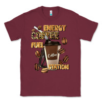 Burgundy energy coffee fuel station Classic Tee - Artiststas