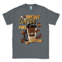 Charcoal Heather energy coffee fuel station Classic Tee - Artiststas