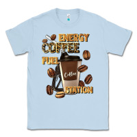 Dusty Blue energy coffee fuel station Classic Tee - Artiststas