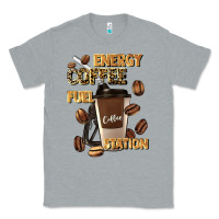 Heather Grey energy coffee fuel station Classic Tee - Artiststas