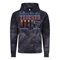 Cloud Black battery life of a teacher Vintage Hoodie - texasbilliewilder