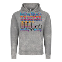 Cloud Rock battery life of a teacher Vintage Hoodie - texasbilliewilder