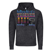 Vintage Black battery life of a teacher Vintage Hoodie - texasbilliewilder