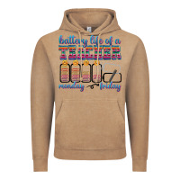 Vintage Coffee battery life of a teacher Vintage Hoodie - texasbilliewilder
