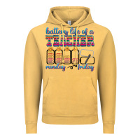 Vintage Mustard battery life of a teacher Vintage Hoodie - texasbilliewilder
