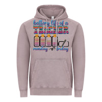 Vintage Zinc battery life of a teacher Vintage Hoodie - texasbilliewilder