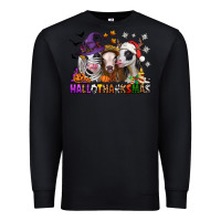 Black Happy Hallothanksmas heifers Premium Sweatshirt - NancyCooperArtShop