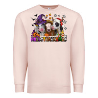 Pale Pink Happy Hallothanksmas heifers Premium Sweatshirt - NancyCooperArtShop
