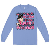 Colony Blue in october we wear pink for breast cancer Long Sleeve Tee - AdoDesignShop