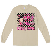 Mushroom in october we wear pink for breast cancer Long Sleeve Tee - AdoDesignShop