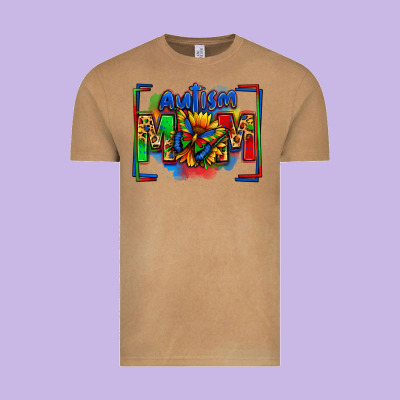 Autism Mom Vintage Tee Designed By Zillion Design Studio