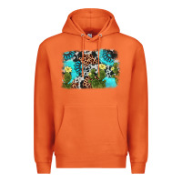 Carrot cactus gemstone background Premium Hoodie - AdoDesignShop