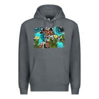 Rock cactus gemstone background Premium Hoodie - AdoDesignShop