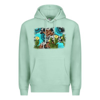 Seafoam cactus gemstone background Premium Hoodie - AdoDesignShop