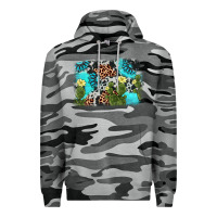 Slate Camo cactus gemstone background Premium Hoodie - AdoDesignShop