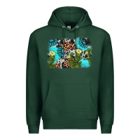 Sports Green cactus gemstone background Premium Hoodie - AdoDesignShop