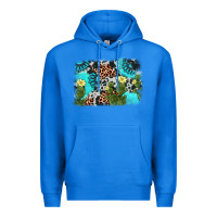 True Royal cactus gemstone background Premium Hoodie - AdoDesignShop