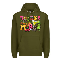 Army Green tacos and margaritas Premium Hoodie - LillyAllenDesigns