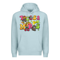 Blue Mist tacos and margaritas Premium Hoodie - LillyAllenDesigns