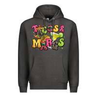 Charcoal Heather tacos and margaritas Premium Hoodie - LillyAllenDesigns
