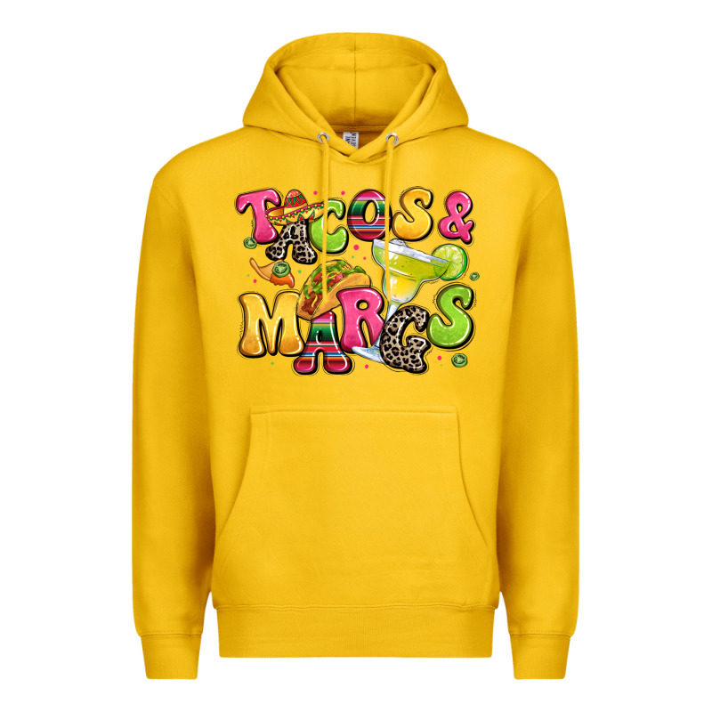 Tacos And Margaritas Premium Hoodie by LillyAllenDesigns | Teevron