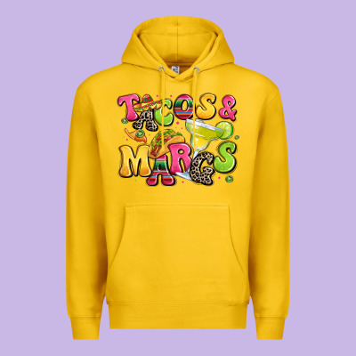 Tacos And Margaritas Premium Hoodie Designed By Lillyallendesigns