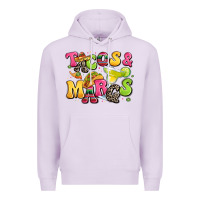 Lilac tacos and margaritas Premium Hoodie - LillyAllenDesigns
