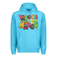 Ocean Blue tacos and margaritas Premium Hoodie - LillyAllenDesigns