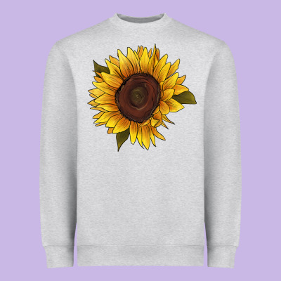 Sunflower Heavyweight Sweatshirt Designed By Ranaportraitstore