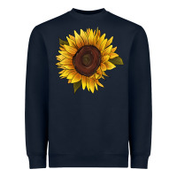 Navy sunflower Heavyweight Sweatshirt - RanaPortraitStore