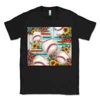 Black baseball leopard sunflower Classic Tee - JahusDesignShop