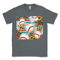 Charcoal Heather baseball leopard sunflower Classic Tee - JahusDesignShop