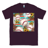 Plum baseball leopard sunflower Classic Tee - JahusDesignShop