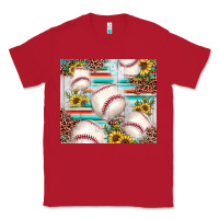 Red baseball leopard sunflower Classic Tee - JahusDesignShop