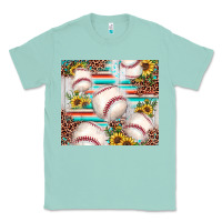 Seafoam baseball leopard sunflower Classic Tee - JahusDesignShop