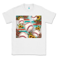 White baseball leopard sunflower Classic Tee - JahusDesignShop