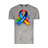 Cloud Rock autism ribbon Vintage Tee - Zillion Design Studio