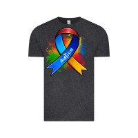 Vintage Black autism ribbon Vintage Tee - Zillion Design Studio
