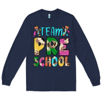 Navy team preschool Long Sleeve Tee - JahusDesignShop
