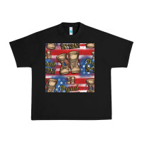 Black proud veteran seamless pattern Urban Heavy Tee - HRA Design Shop