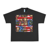 Pigment Black proud veteran seamless pattern Urban Heavy Tee - HRA Design Shop