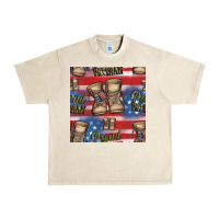Sandshell proud veteran seamless pattern Urban Heavy Tee - HRA Design Shop