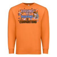 Carrot raising my husband is exhausting Premium Sweatshirt - MaliasSmallBusiness