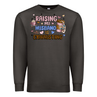 Smoke raising my husband is exhausting Premium Sweatshirt - MaliasSmallBusiness