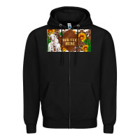 Black (preview)baby goats and sunflower and cactus with cowhide license plat Zipper Hoodie - Artiststas
