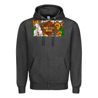 Charcoal Heather (preview)baby goats and sunflower and cactus with cowhide license plat Zipper Hoodie - Artiststas